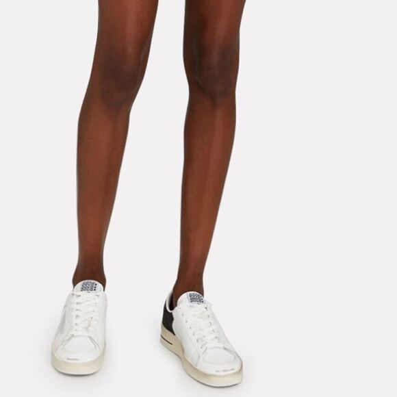 GOLDEN GOOSE Stardan Leather Low-Top Sneakers, 39 - Picture 4 of 13